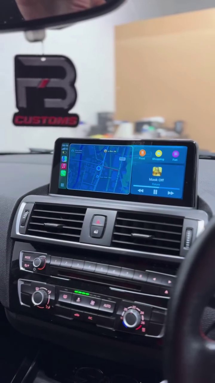 BMW centre display and dashboard